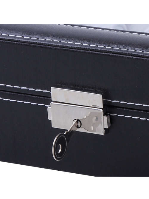 Hazlo PU Leather Jewellery Watch Sunglasses Storage Display Case Box - 9 Grid Compartment