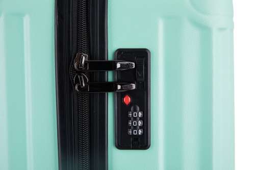 Hazlo 3 Piece Trolley ABS Hard Luggage Bag Set (Small, Medium, Large) - Green