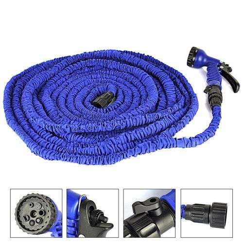 Garden Expandable Hose Pipe with Nozzle - 30 Meters