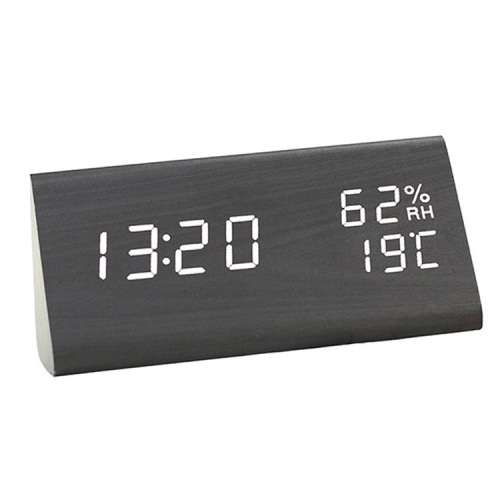 Humidity Voice Activated Wooden Alarm Clock [Second hand]