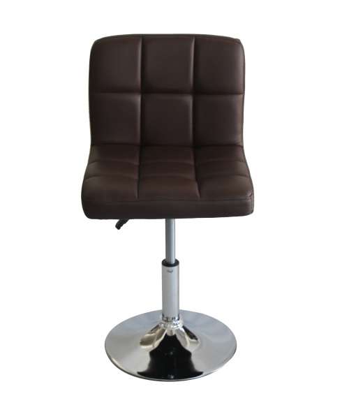 Modern Adjustable Swivel Faux Leather Kitchen Bar Stool Chair BROWN (Set of 2)
