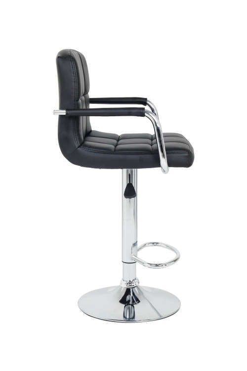 Hazlo Modern Adjustable Swivel Faux Leather Kitchen Bar Stool Chair (Set of 2)