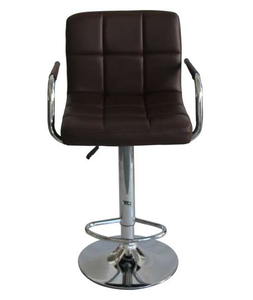 Hazlo Modern Adjustable Swivel Faux Leather Kitchen Bar Stool Chair (Set of 2)