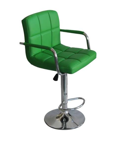 Hazlo Modern Adjustable Swivel Faux Leather Kitchen Bar Stool Chair (Set of 2)