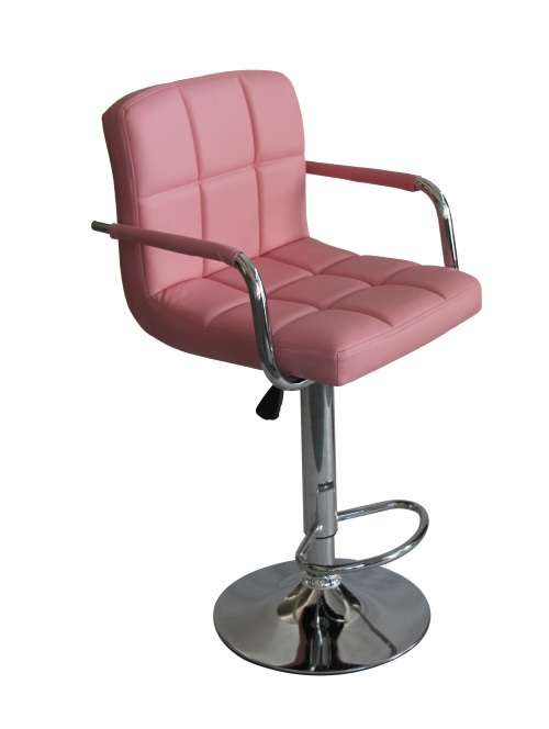 Hazlo Modern Adjustable Swivel Faux Leather Kitchen Bar Stool Chair (Set of 2)