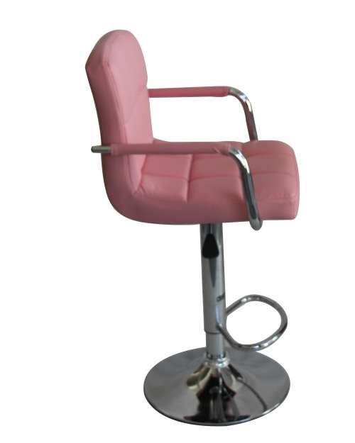 Hazlo Modern Adjustable Swivel Faux Leather Kitchen Bar Stool Chair (Set of 2)