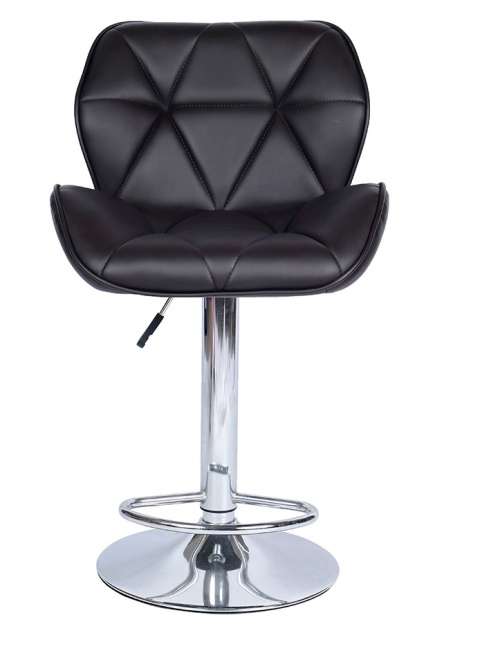 Hazlo Modern Adjustable Swivel Faux Leather Kitchen Bar Stool Chair (Set of 2)