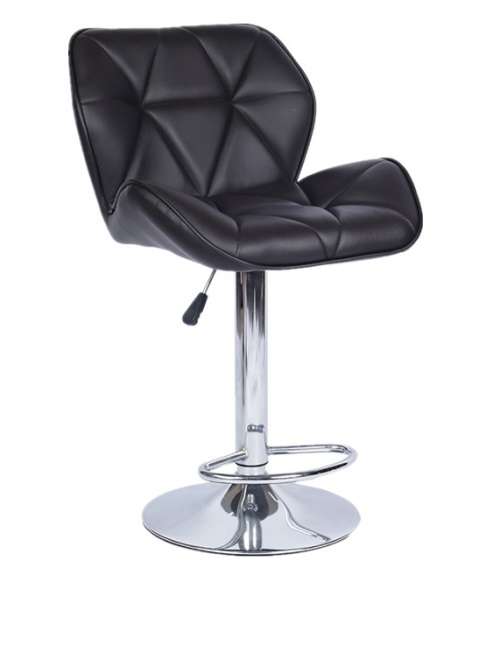 Hazlo Modern Adjustable Swivel Faux Leather Kitchen Bar Stool Chair (Set of 2)