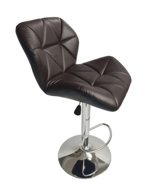 Hazlo Modern Adjustable Swivel Faux Leather Kitchen Bar Stool Chair (Set of 2)