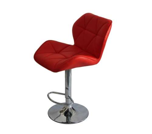 Hazlo Modern Adjustable Swivel Faux Leather Kitchen Bar Stool Chair (Set of 2)