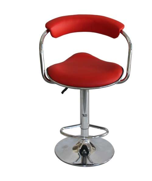 Hazlo Modern Adjustable Swivel Faux Leather Kitchen Bar Stool Chair (Set of 2)