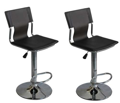 Modern Adjustable Swivel Faux Leather Kitchen Bar Stool Chair (Set of 2) (Second hand) PLEASE READ