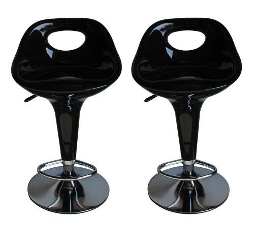 Hazlo Modern Adjustable Swivel Kitchen Bar Stool Chair (Set of 2)