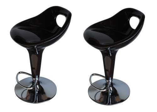 Hazlo Modern Adjustable Swivel Kitchen Bar Stool Chair (Set of 2)