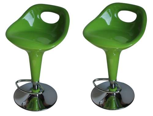 Hazlo Modern Adjustable Swivel Kitchen Bar Stool Chair (Set of 2)