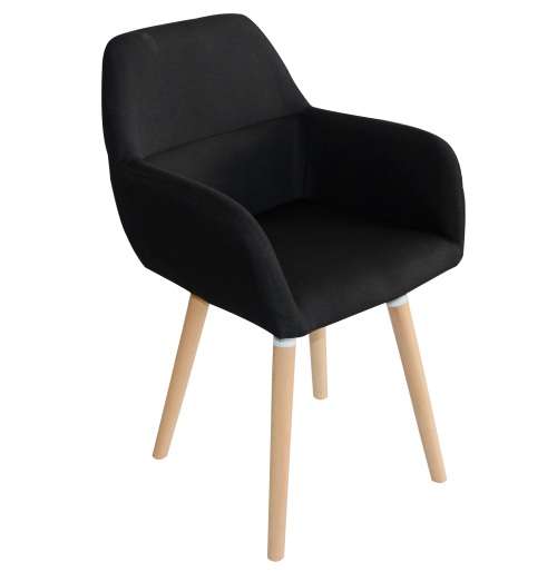 Stylish Lounge Office Armchair (Set of 2) BLACK