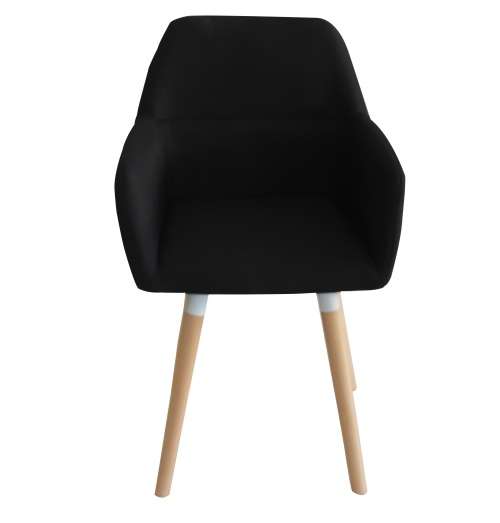 Stylish Lounge Office Armchair (Set of 2) BLACK