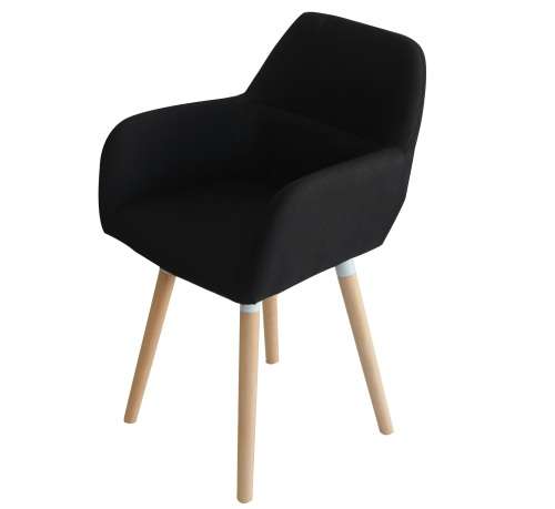 Stylish Lounge Office Armchair (Set of 2) BLACK