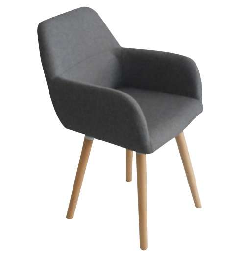 Stylish Lounge Office Armchair (Set of 2) BLACK