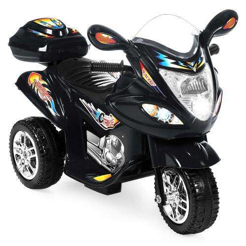 Battery Powered Ride-on Motorcycle Motorbike - Black or Blue