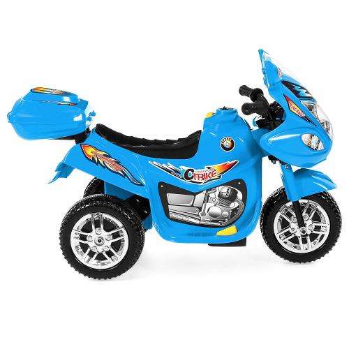 Battery Powered Ride-on Motorcycle Motorbike - Black or Blue