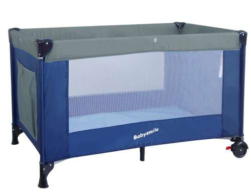Babysmile Folding Baby Crib Cot With Wheels (Playpen)