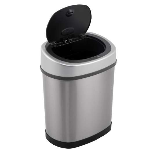 Automatic Motion Sensor Touchless Stainless Steel Dustbin - 12L