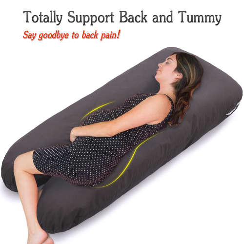 Snuggle Full Body U Shape Pregnancy Pillow - White [Second hand]