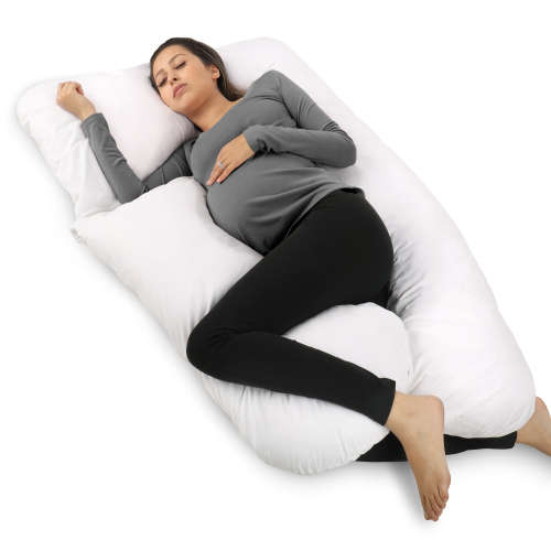 Snuggle Full Body U Shape Pregnancy Pillow - White [Second hand]