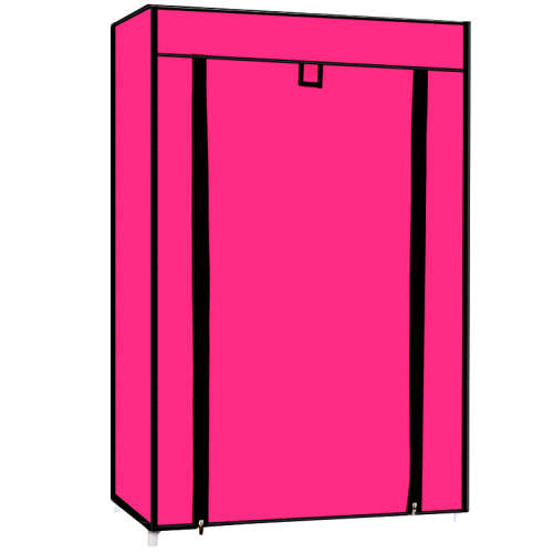 5 Layer Shoe Storage Rack Organizer with Canvas Cover - Red (Second hand) PLEASE READ