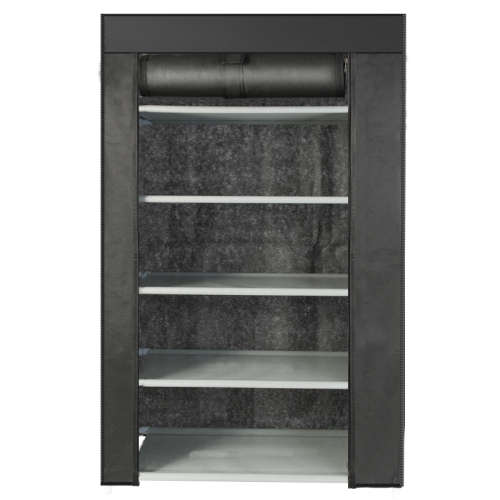 5 Layer Shoe Storage Rack Organizer with Canvas Cover - Red (Second hand) PLEASE READ