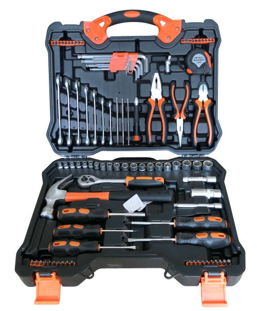 95 Piece Tool Kit with Tool Box Including Hammer & Screwdriver Set
