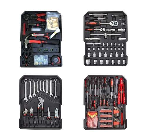 490 Piece Combination Wrench Tool Box Set & Trolley Case [Second hand]