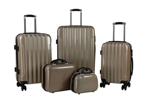 4 Piece ABS+PC Hard Luggage Trolley Suitcase Bag Set - GREEN [Second hand] PLEASE READ