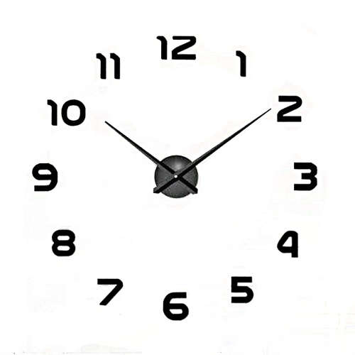 Modern DIY Large 3D Wall Clock (Home Decor) [ DE SECOND HAND ]