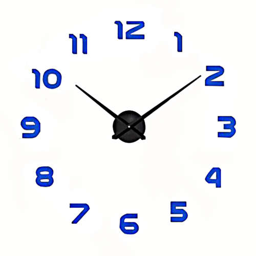 Modern DIY Large 3D Wall Clock (Home Decor) [ DE SECOND HAND ]