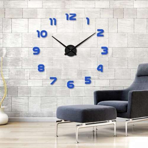 Modern DIY Large 3D Wall Clock (Home Decor) [ DE SECOND HAND ]