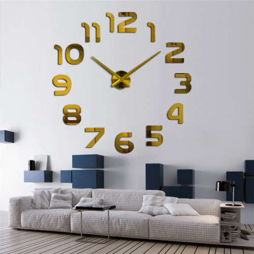 Modern DIY Large 3D Wall Clock (Home Decor) [ DE SECOND HAND ]