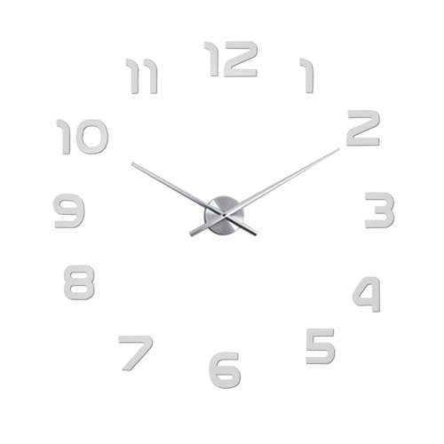 Modern DIY Large 3D Wall Clock (Home Decor) [ DE SECOND HAND ]