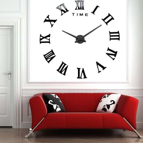 Modern DIY Large 3D Wall Clock (Home Decor)