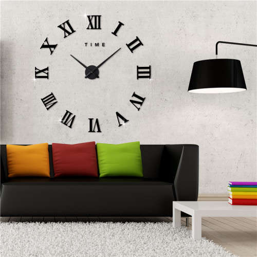 Modern DIY Large 3D Wall Clock (Home Decor)
