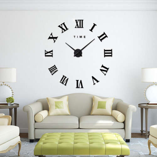 Modern DIY Large 3D Wall Clock (Home Decor)