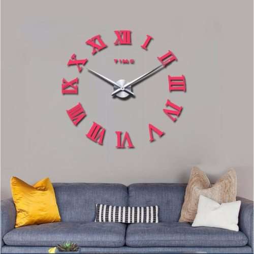 Modern DIY Large 3D Wall Clock (Home Decor)