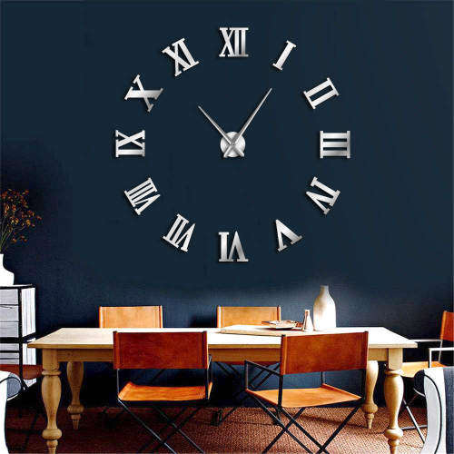 Modern DIY Large 3D Wall Clock (Home Decor)