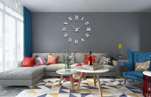 Modern DIY Large 3D Wall Clock (Home Decor)