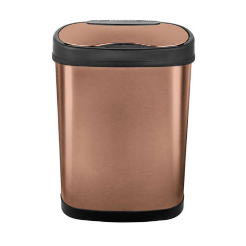 NineStars 50L Automatic Motion Sensor Touchless Stainless Steel Kitchen Dustbin - Golden