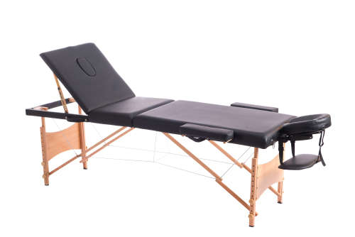 Hazlo Massage Table Bed - 3 Section (Wooden) - white (Second hand)