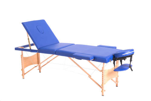 Hazlo Massage Table Bed - 3 Section (Wooden) - white (Second hand)