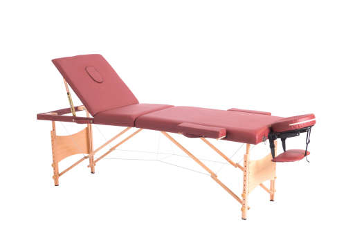 Hazlo Massage Table Bed - 3 Section (Wooden) - white (Second hand)