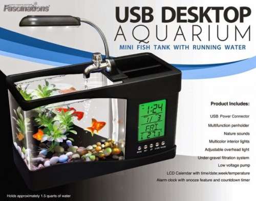USB Desktop Aquarium Clock